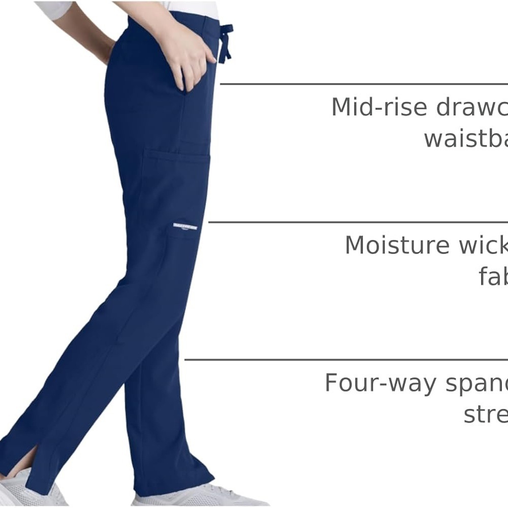 NWT- Skechers by Barco Vitality Charge Scrub Pants in navy blue. - Picture 3 of 15
